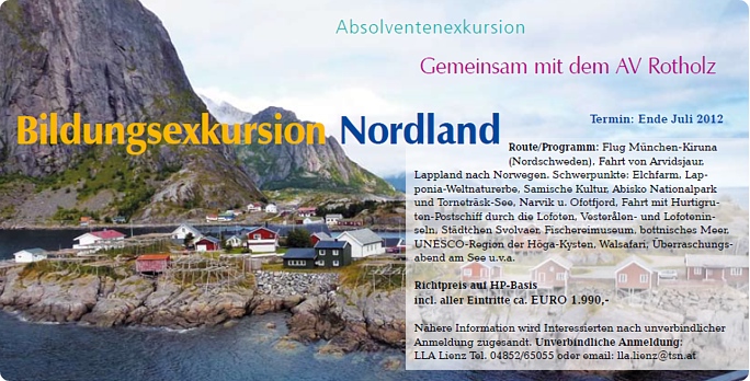 Bildungexkursion Nordland